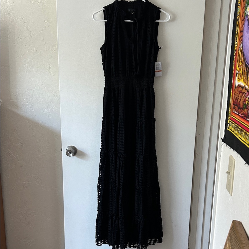 1. State Black Maxi Dress
